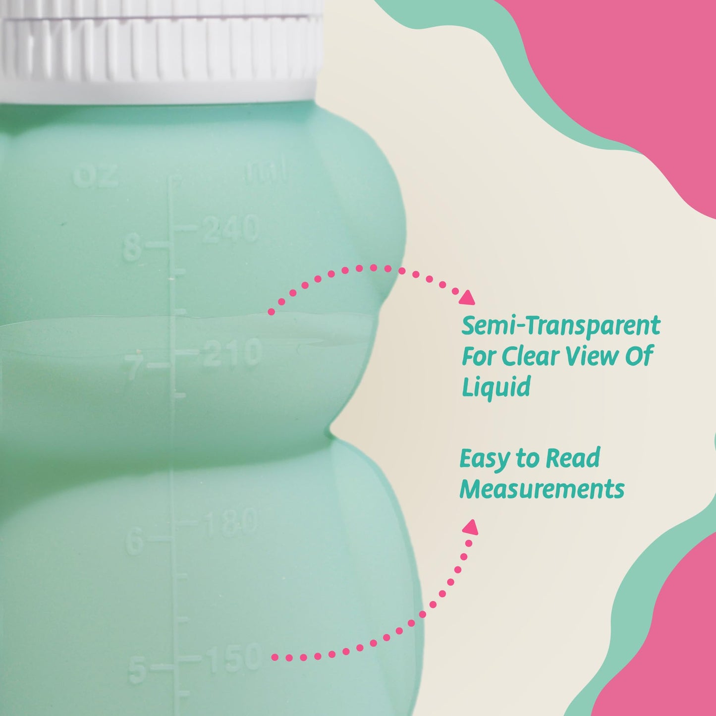 Legendairy Milk Honey Bear Straw Cup for Baby & Toddler, Silicone Squeeze Training Straw Cup, Leak Resistant Baby Sippy Cup with Straw, BPA Free, Dishwasher Safe, Bottle Transition, 8 oz, Green