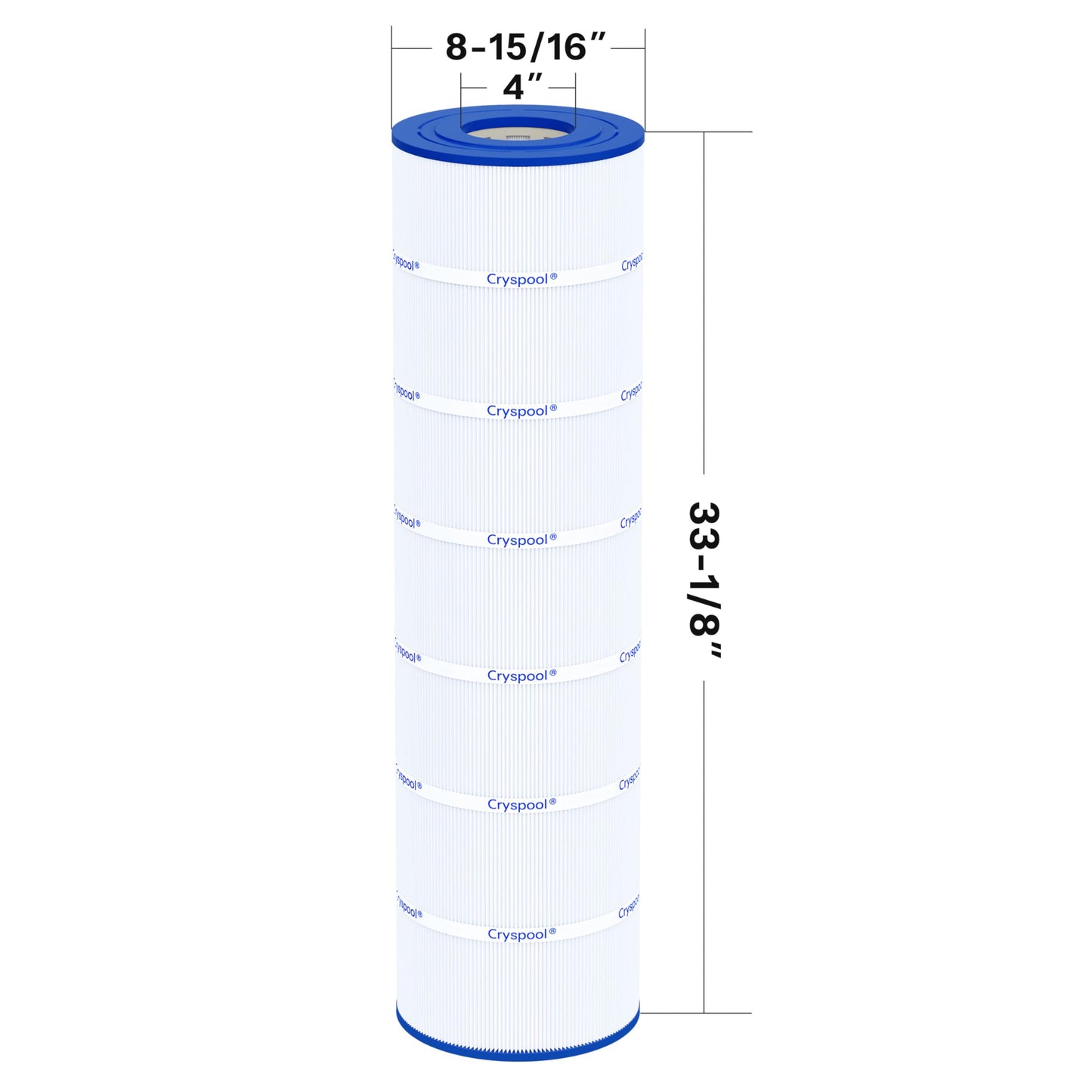 Cryspool® 08063 Filter Compatible with Jandy CS200, R0462400, PJANCS200, C-8418, 11088503, 11088513, FC-0823, 200 Sq. Ft Pool Filter Cartridge, 1 Pack