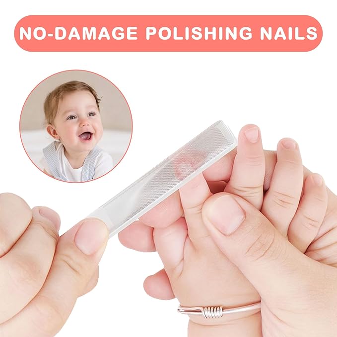Glass Nail File, 2PCS Upgrade Nano Nail Shiner & Nail Buffers Polisher Crystal Acrylic Nail Care Manicure Tools for Home Salon or Travel Use