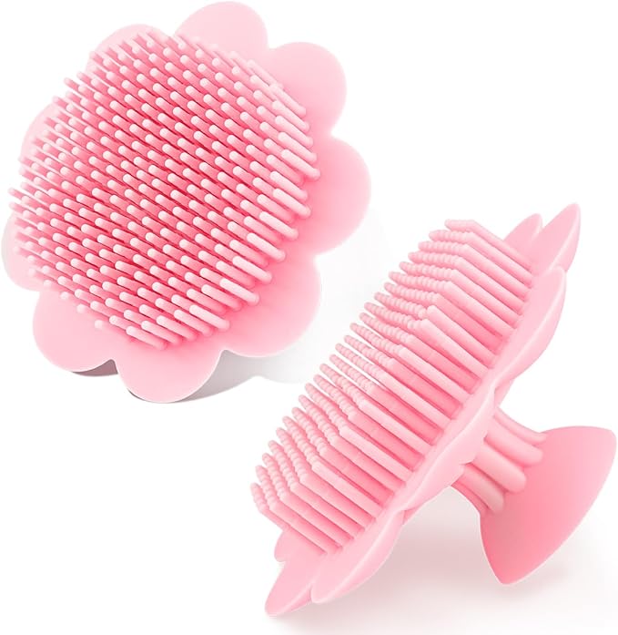 Baby Hair Scalp Massage Shampoo Brush with Soft Baby Bath Brush Silicone Massage Brush for All Hair Kid Newborn ToddlerÃ¯Â¼ÂÃ¯Â¼Â
