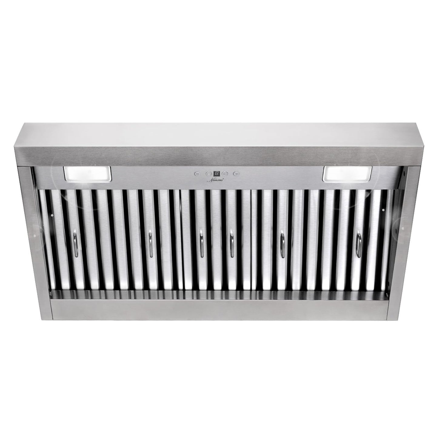 Akicon Range Hood Insert 36 Inch, Ultra Quiet, Powerful Suction Built-in Kitchen Vent Hood, Stainless Steel Ducted Stove Hood with Dimmable LED Lights, 4-Speed 600CFM