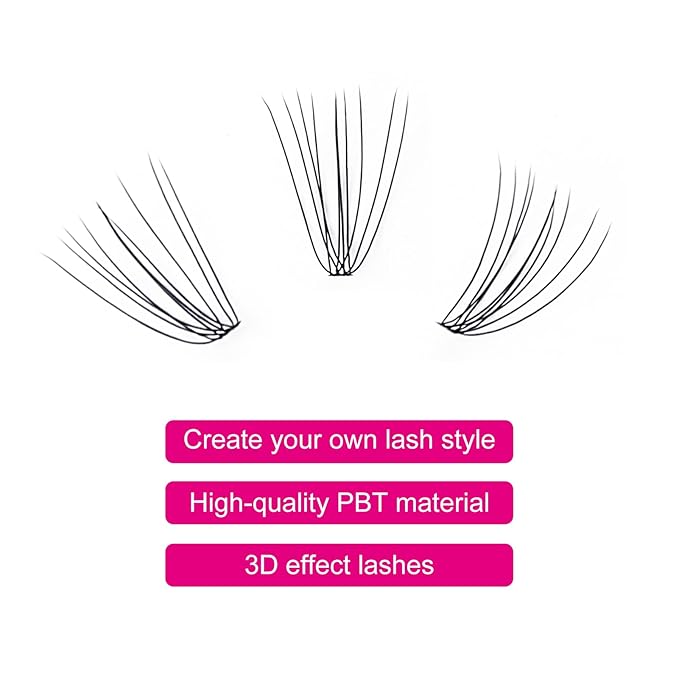 FADLASH Lash Clusters Extensions Individual Lashes Natural Soft 120pcs 10D C Cur Natural Long Black Faux Mink Volume Lash Extensions Reusable Artificial Eyelashes (10D-0.07-C, 8-15mm)