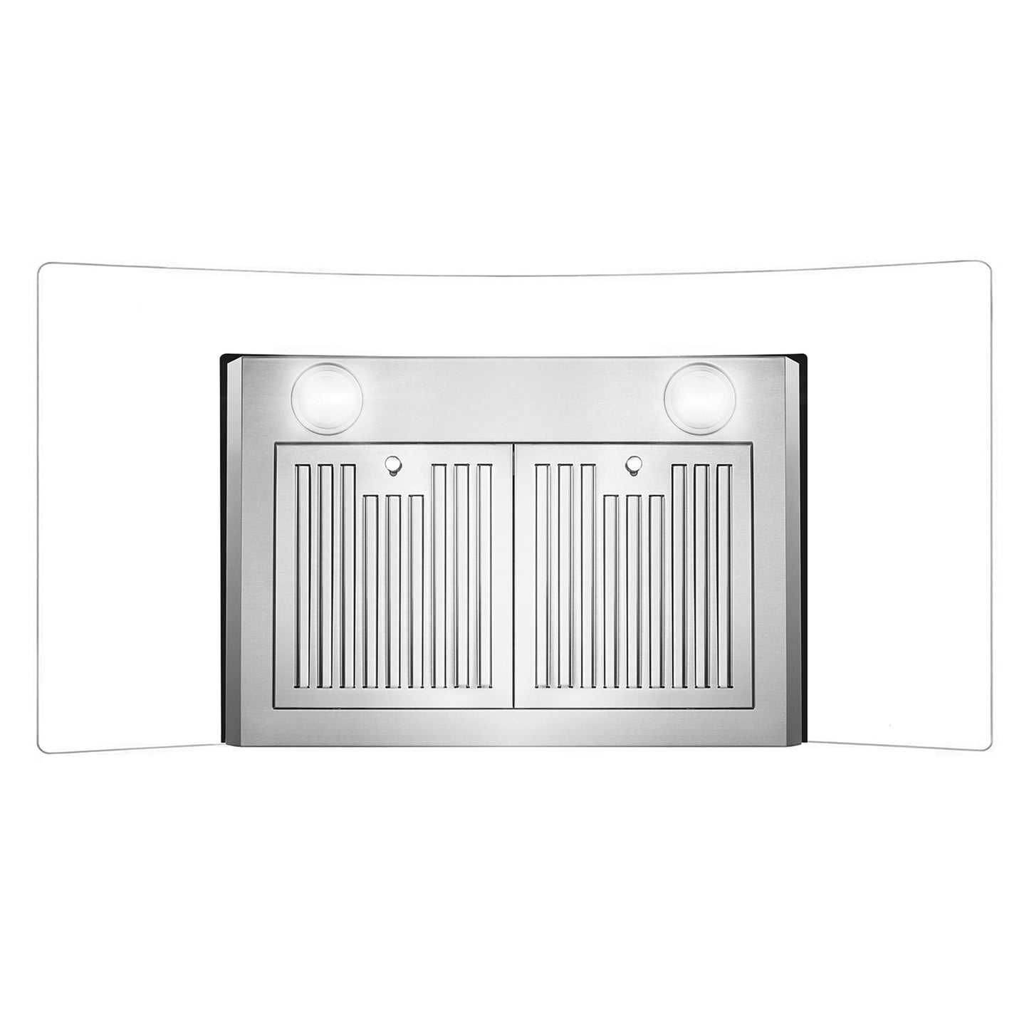 COSMO COS-668A900 36 in. Vista Collection 380 CFM Ducted Wall Mount Range Hood, Button Controls, LED Lights, Stainless Steel