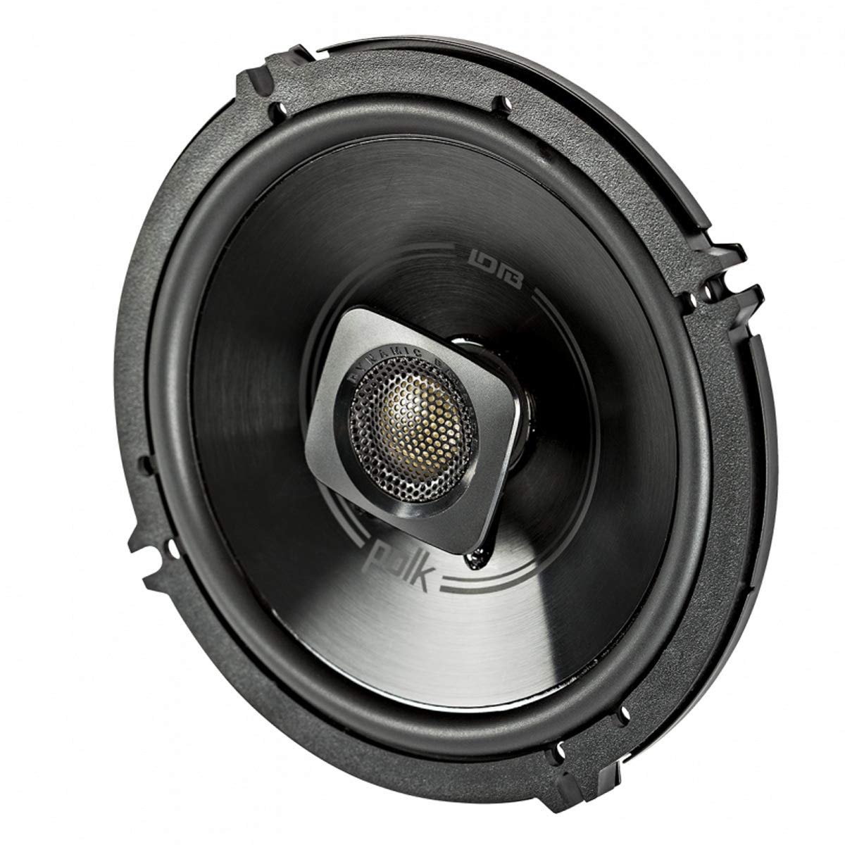 Polk Audio DB652 DB+ Series 6.5 Inch Marine Speakers, 2-Way Coaxial for Car Audio & Boat, 40-22kHz Frequency Response, Polypropylene Woofer Cone, 3/4" Silk Dome Tweeter, Black