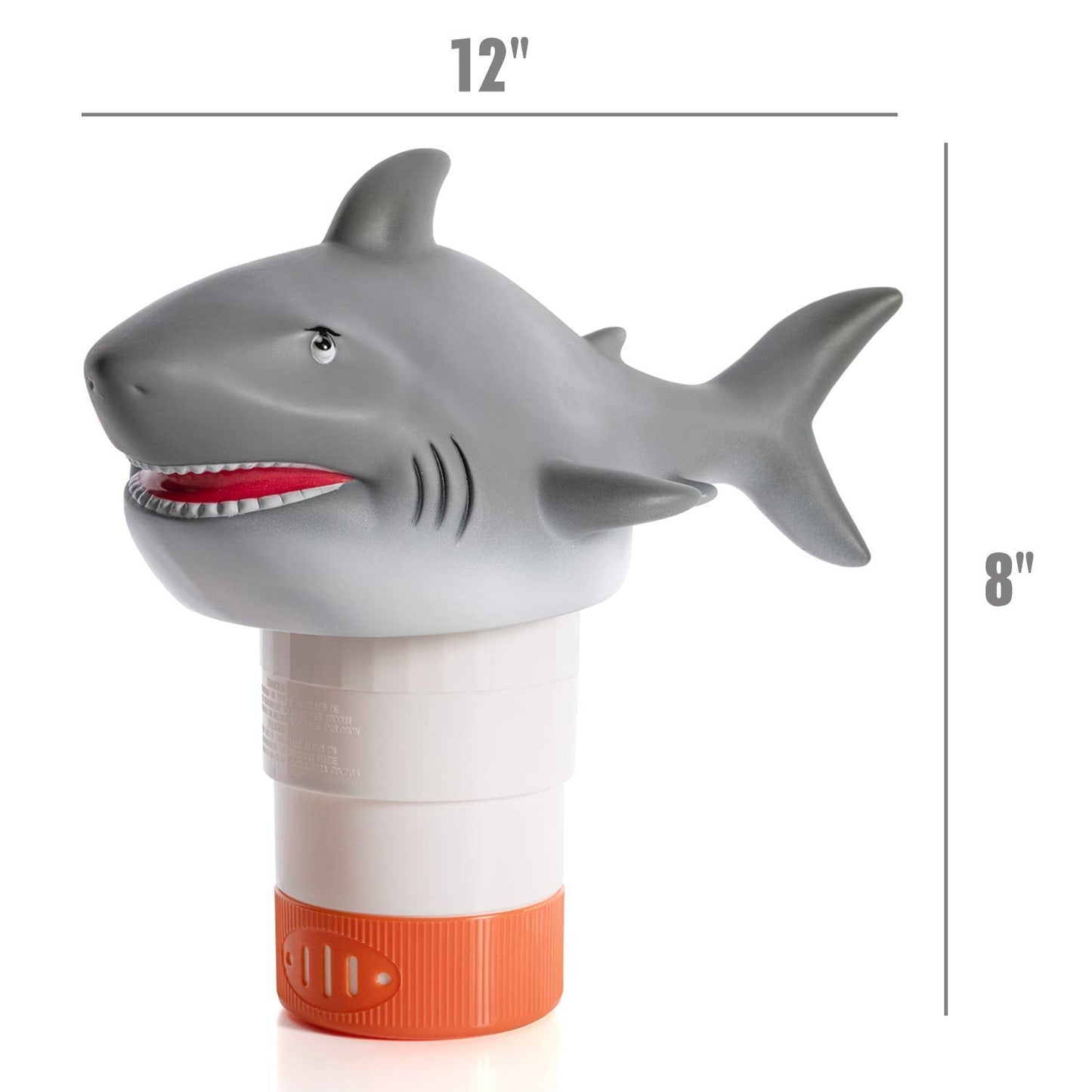 XY-WQ Chlorine Floater, Floating Pool Chlorine Dispenser (Shark), Fits 1 and 3 Inch Tablets for Large and Small Pools, Hot Tub, Spa
