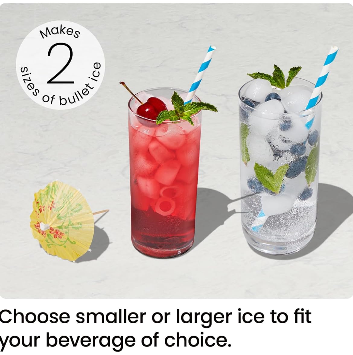 ICEMAN Dual-Size Ice Maker Countertop - Portable Ice Machine, Large and Small Ice Machine Maker with Self Cleaning, 9 Cubes in 7 Mins, 22lbs/24hrs, for Home, Kitchen, Office, Party, Ice Scoop Included