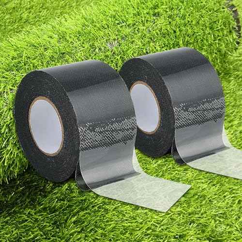 Double Sided Artificial Grass Turf Tape 2 Packs 2 Inch x 16.5 Feet Strong Viscosity Self Adhesive Grass Rug Tape Artificial Turf Seaming Tape for Lawn Garden Turf Tape (2)