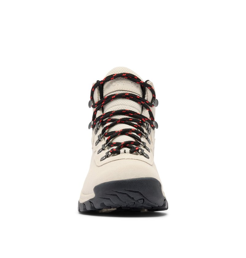 Columbia Women's Newton Ridge Plus Waterproof Amped, Cloud Grey/Poppy Red, 12