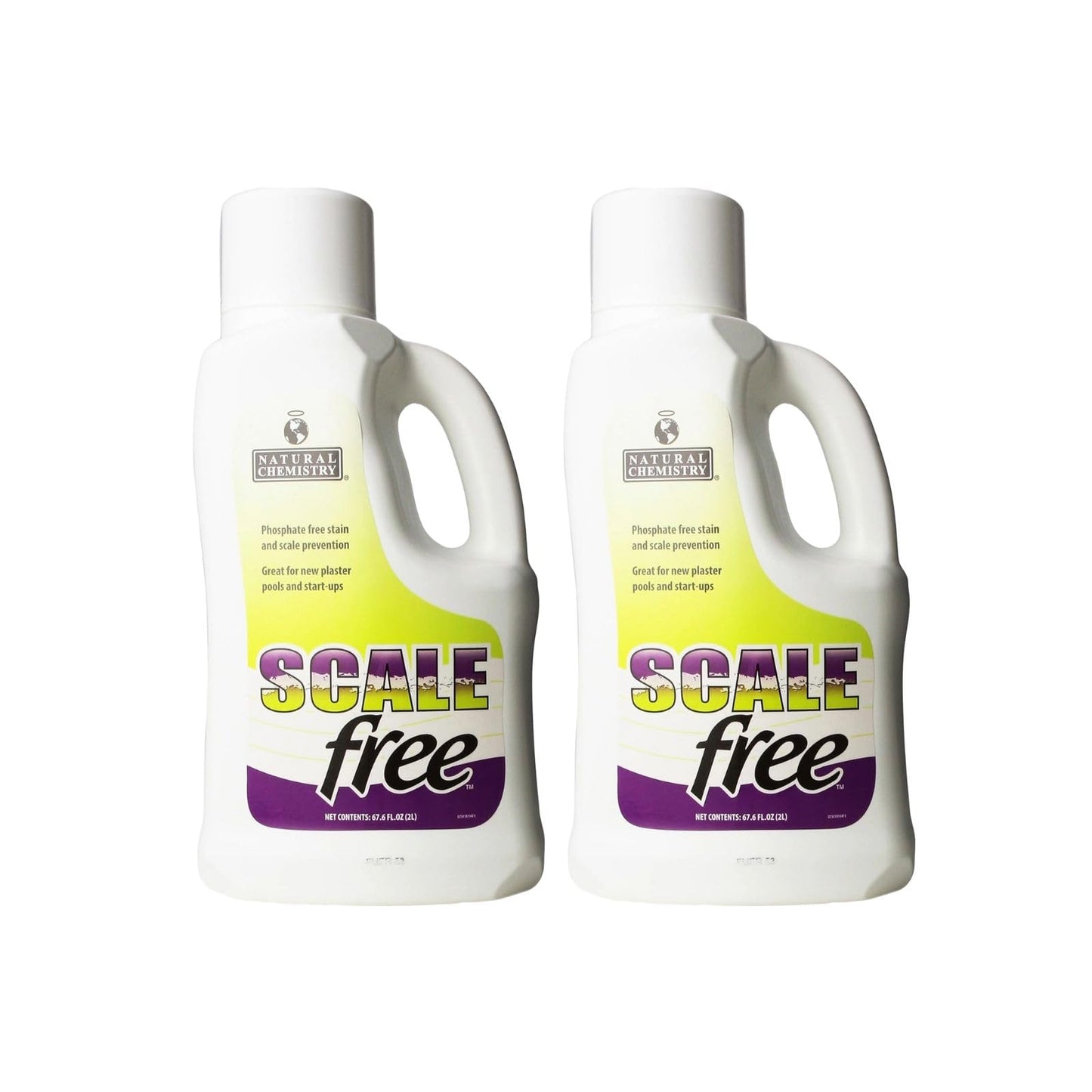 Natural Chemistry Scale Free, 2 Liter, Pack of 2, Phosphate Free Stain and Scale Prevention, Ideal for New Plaster Pools and Start-Ups