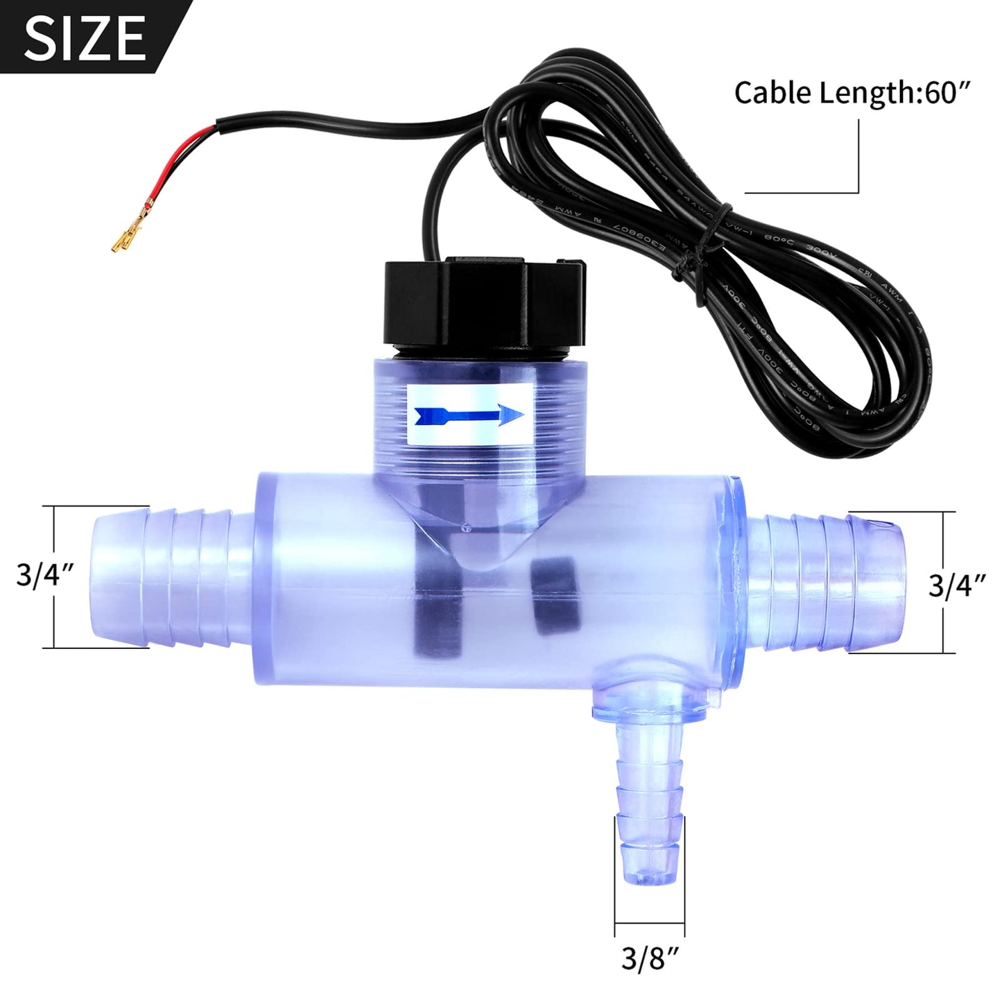 Flow Switch for Sundance Spa and Jacuzzi Hot Tub, Flow Switch Replacement for Sundance, Replace Part# 6560-860