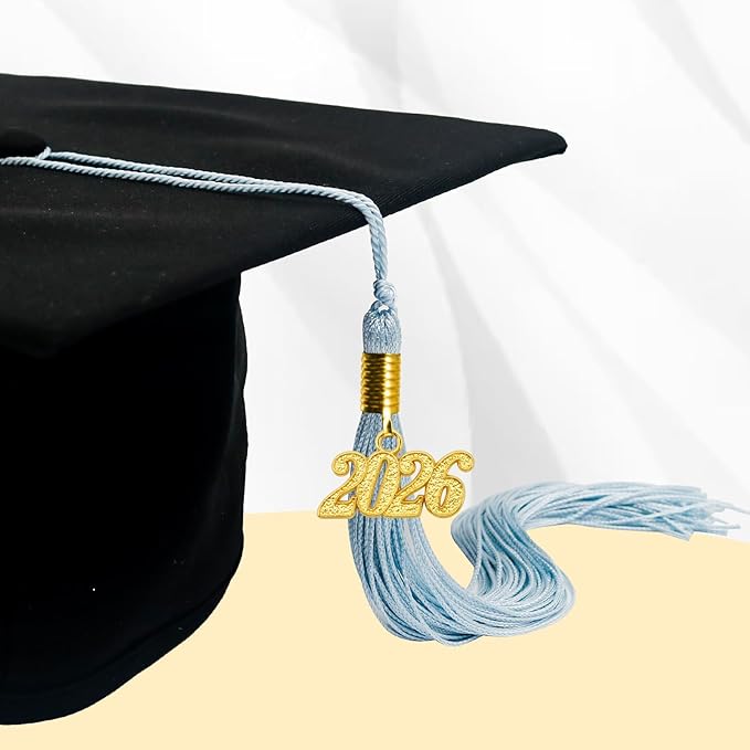GraduationMall Single&Multiple Color Graduation Tassel with 2026 Year Charm 9"