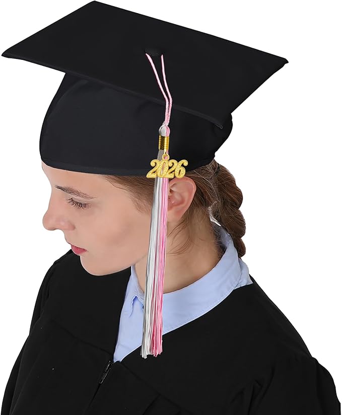GraduationMall Single&Multiple Color Graduation Tassel with 2026 Year Charm 9"