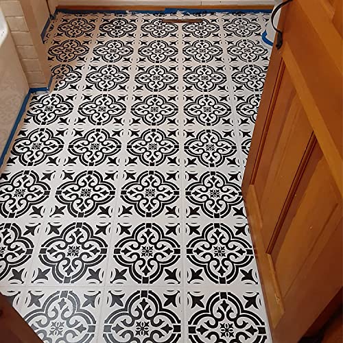 6pcs Reusable 8x8 Inch Mandala Stencils Painting, Stencils for Painting Floors, Wall Templates for Painting