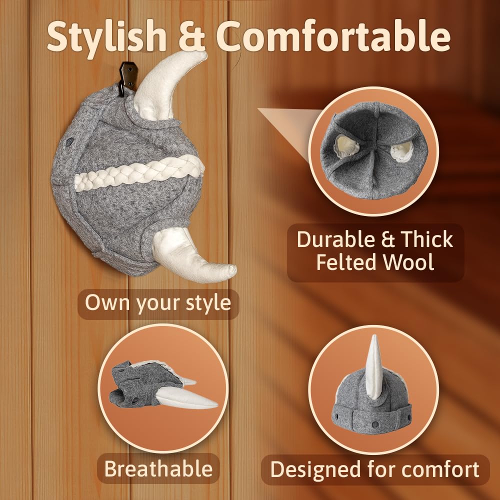 Sauna Hat Viking Banya Hat for Men - Hats Sauna Cap Finnish Ukraine Mens Sauna Hat for Women and Men Gray
