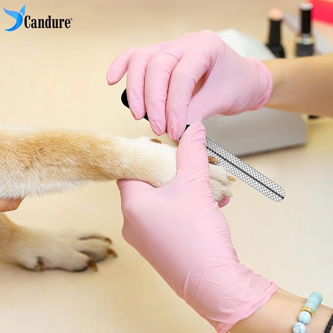 Candure Pet Nail Clippers Professional Nail Trimmer Suitable for Puppy, Cats, Rabbits and Guinea Pigs - Safety Lock/Protective Guard to Avoid Over Cutting (Blue, Small)