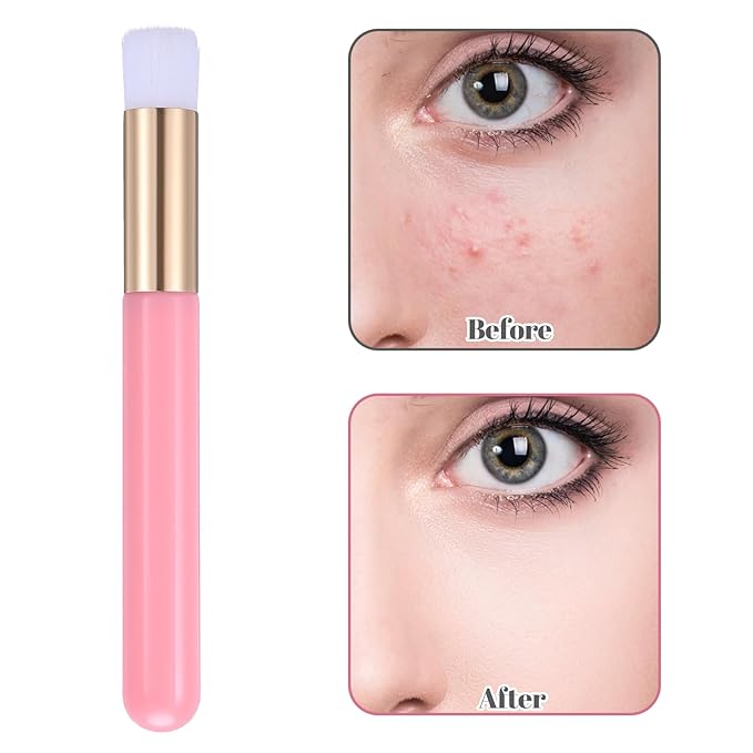 100 Pieces Lash Brushes for Cleaning, Lash Shampoo Brushes Eyelash Extension Cleansing Blackhead Removing Brush Nose Pore Deep Cleaning Facial Cleansing Brush (Pink, 3.8Inch)