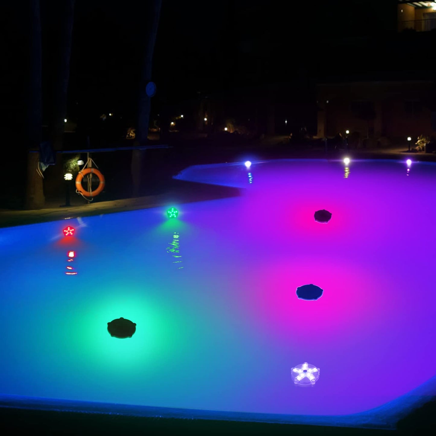 DeeprBetter Floating Pool Lights,Color Changing Waterproof Hot Tub Lights,3.3" Hot tub Accessories,Magnet Led Pool Light for Above Ground Pools,Floating Light for Pond,Bath,Spa,Shower-3pcs