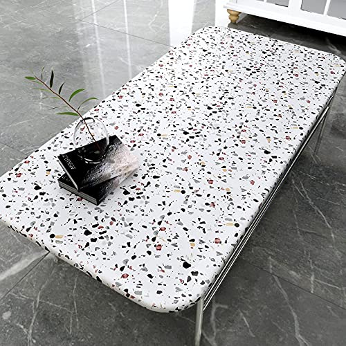 Decotalk Terrazzo Contact Paper for Countertops Waterproof Terrazzo Peel and Stick Wallpaper Countertop Contact Paper Removable Vinyl Wallpaper for Kitchen Decorative Matte Granite Vinyl Wrap 12"x120"