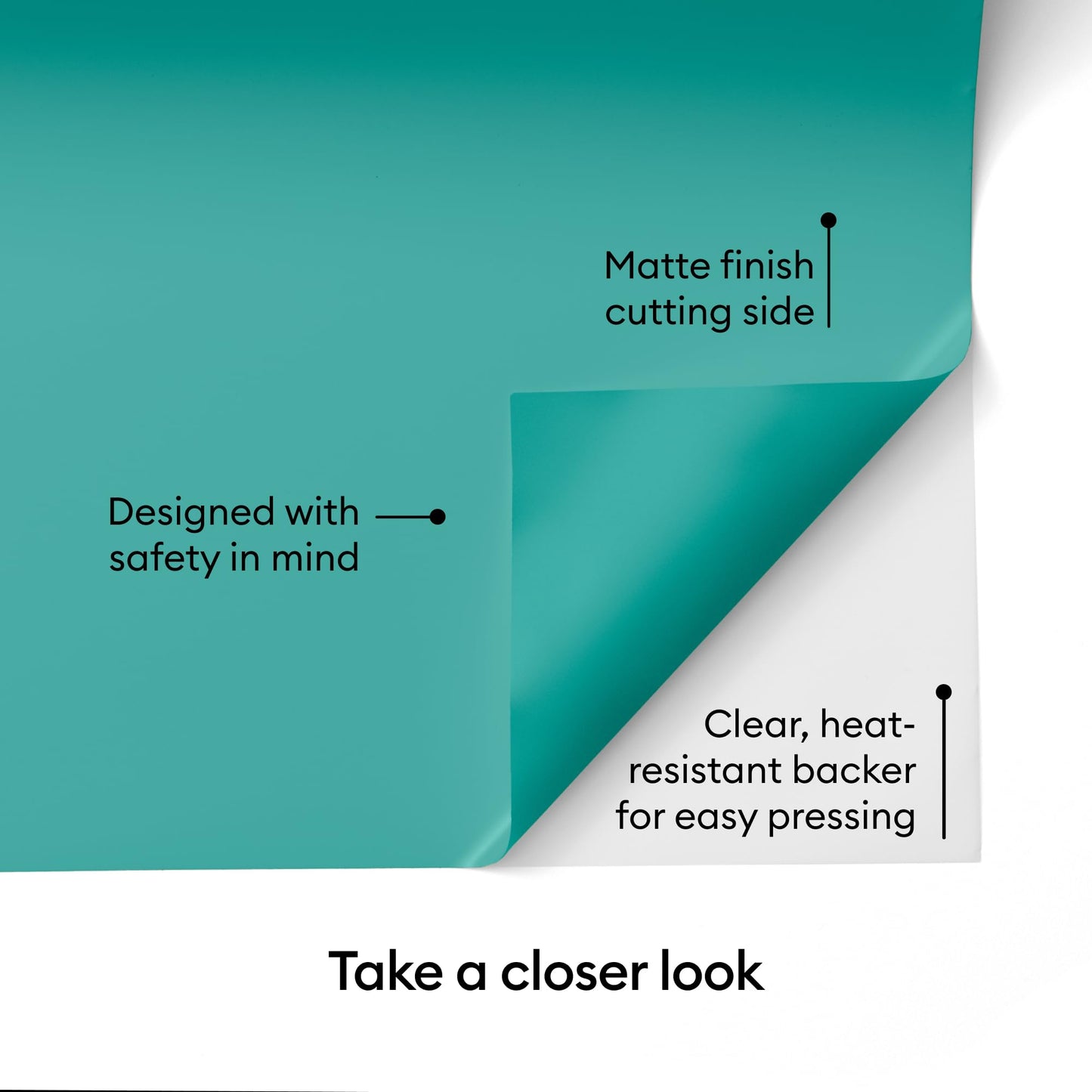 Cricut® Value Iron-On, Teal (12 in x 20 ft)- HTV Heat Transfer Vinyl
