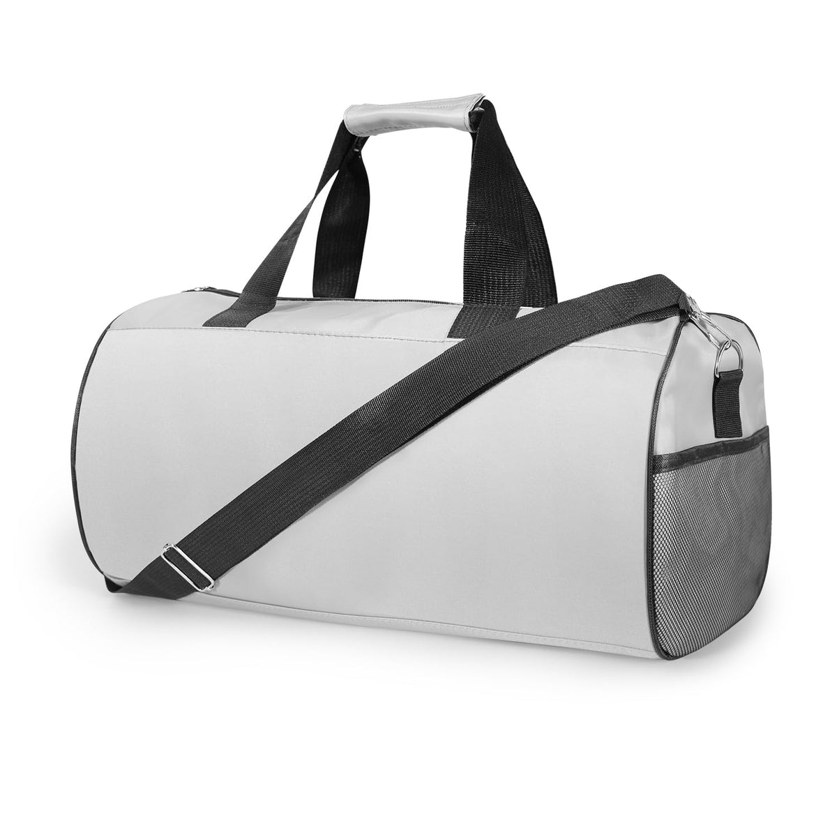 C&F BOGMOST Small Gym Bag for Women & Men,Small Lightweight Duffel Bag Carry On Bags Mini Duffel Travel Bag Waterproof Sports Bags for Workout/Sport/Travel, Grey,Medium