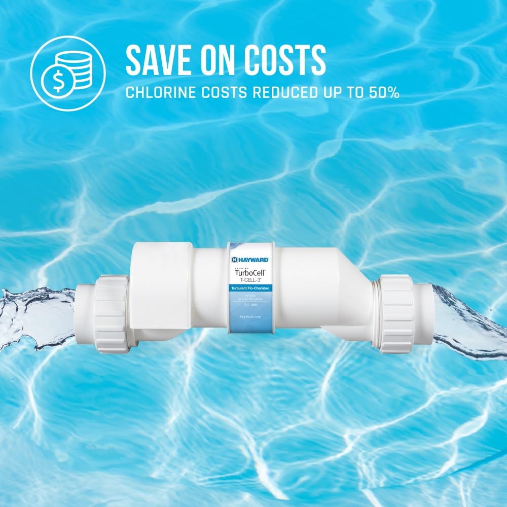Hayward W3T-Cell-3 TurboCell Salt Cell for Pool Chlorination, In-Ground Swimming Pools up to 15,000 Gallons