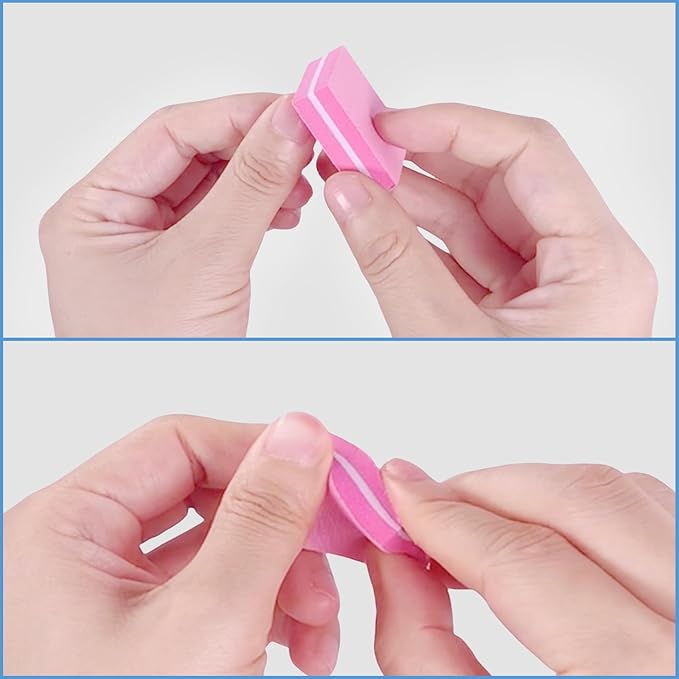 Nail Buffers (50 Pack), Mini Buffer Block Nail File for Acrylic Nails and Natural Nails, 100/180 Grit Nail Buffer Block Bulk Buffing Blocks for Nail Buff Professional Manicure File Blocks Mix Color