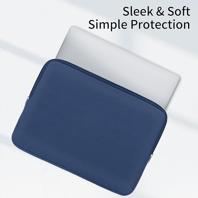RAINYEAR 11-11.6 Inch Laptop Sleeve Protective Case Soft Carrying Cover Compatible with MacBook Neo A18 11.6" MacBook Air for 11" Notebook Tablet Chromebook (Navy Blue)