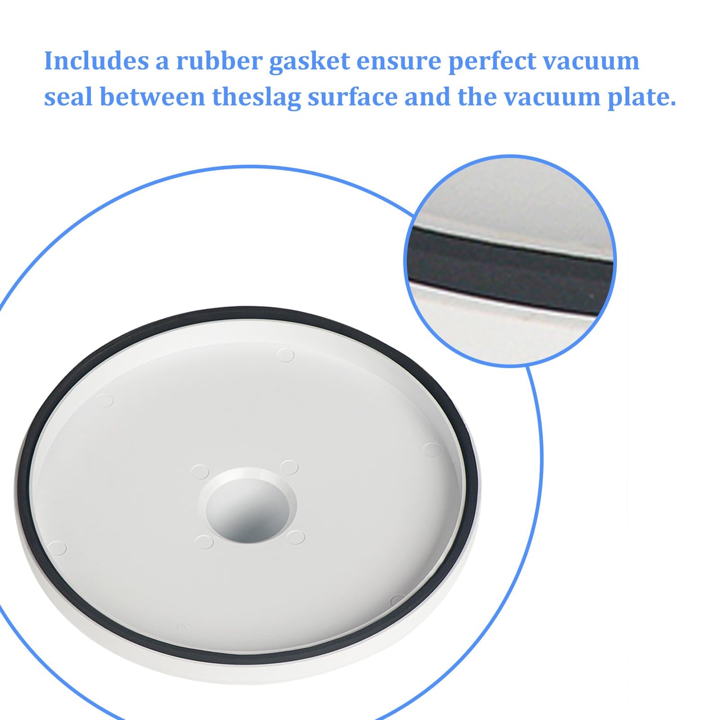 HenSinTc SP1106 Pool Vacuum Plate Ground Pool Skimmer for Hayward Skim Vac Plate 1082 SP1084 SP1085 SP1075, Fits Swimming Pool Skimmer Vac Vacuum Hose Adapter Plate, White