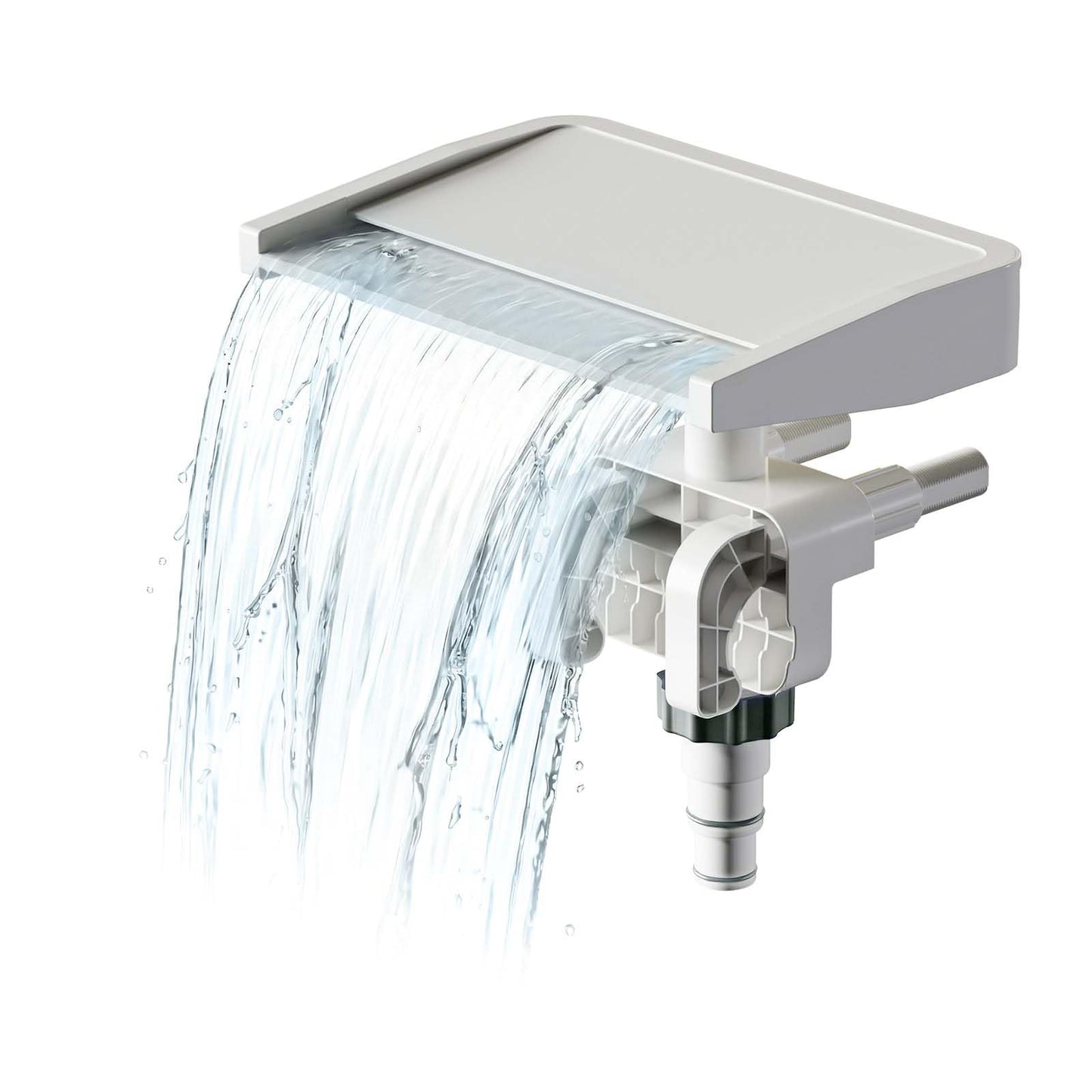 Pool Waterfall Creating Soothing White Noise Sound, Pool Waterfall with Relaxing Sound for Above Ground Pools, Peaceful and Soothing on Hot Days, Power by Filter Pump
