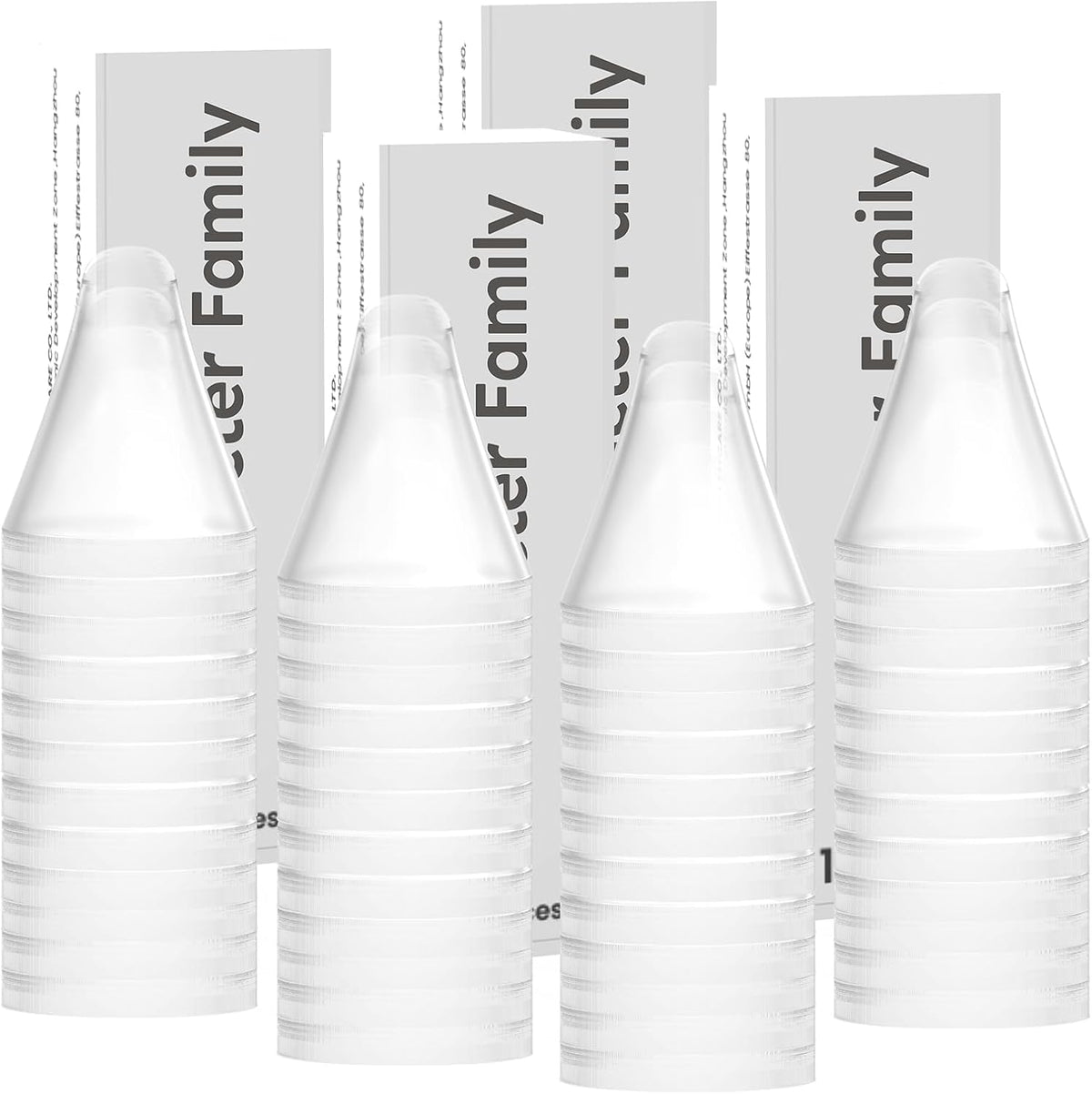 96 Counts Ear Thermometer Probe Covers Refill Caps Lens Filters for Femometer Family 1015 Ear Thermometer, Disposable Covers for Digital Ear Thermometers