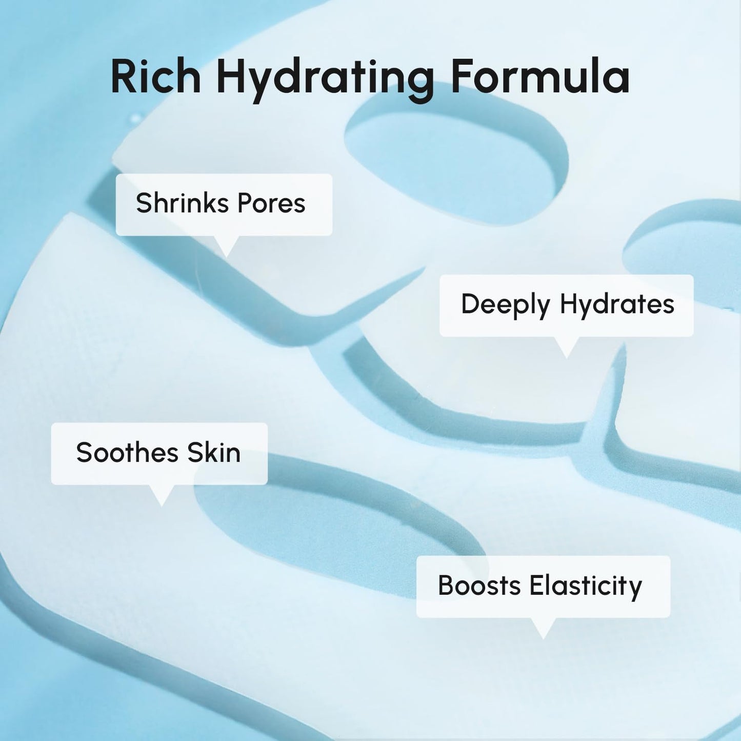 MAREE Hydrogel Collagen Facial Mask with Hyaluronic Acid — Hydrating Face Masks Skincare — Niacinamide, Amino Acids & Red Algae Extract — Facial Masks For Women — Mascarillas Para La Cara — 4 Count