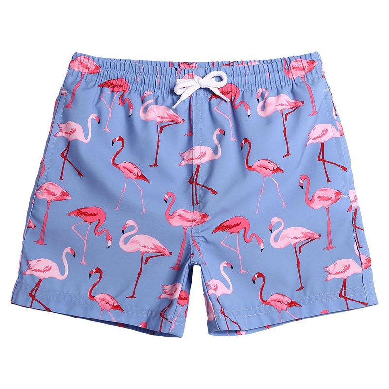 maamgic Boys Swim Trunks Toddler Swim Shorts Little Boys Bathing Suit Swimsuit Toddler Boy Swimwear,Gma-Flamingo,4 T