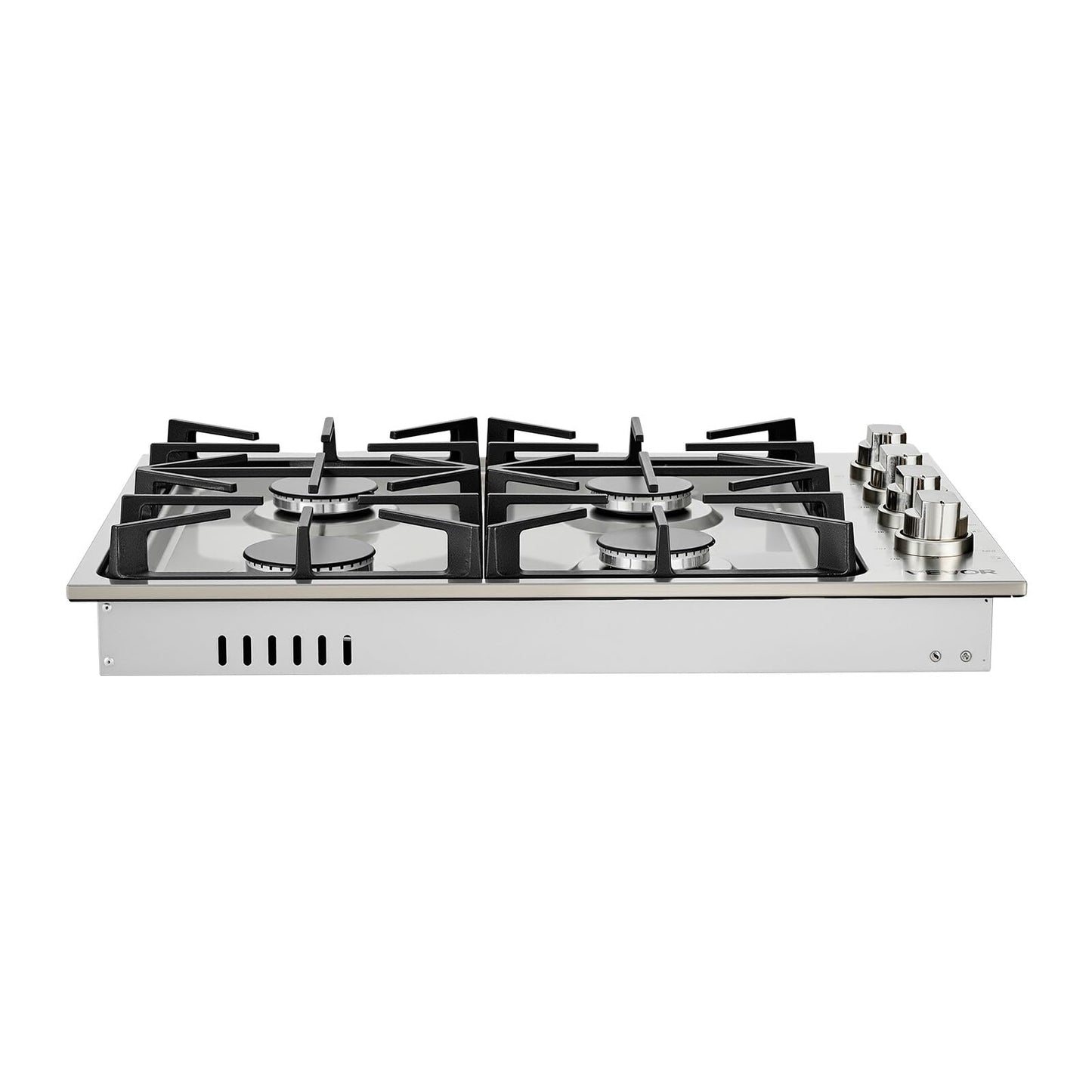 VEVOR Gas Cooktop, 30 inch 4 Burners Gas Stove Top, Max 48000BTU Built-in Stainless Steel Stove Top LPG/NG Convertible Dual Fuel Cooktop Stoves with Sealed Burner for Sear, Stew, Boil, Stir-Fry