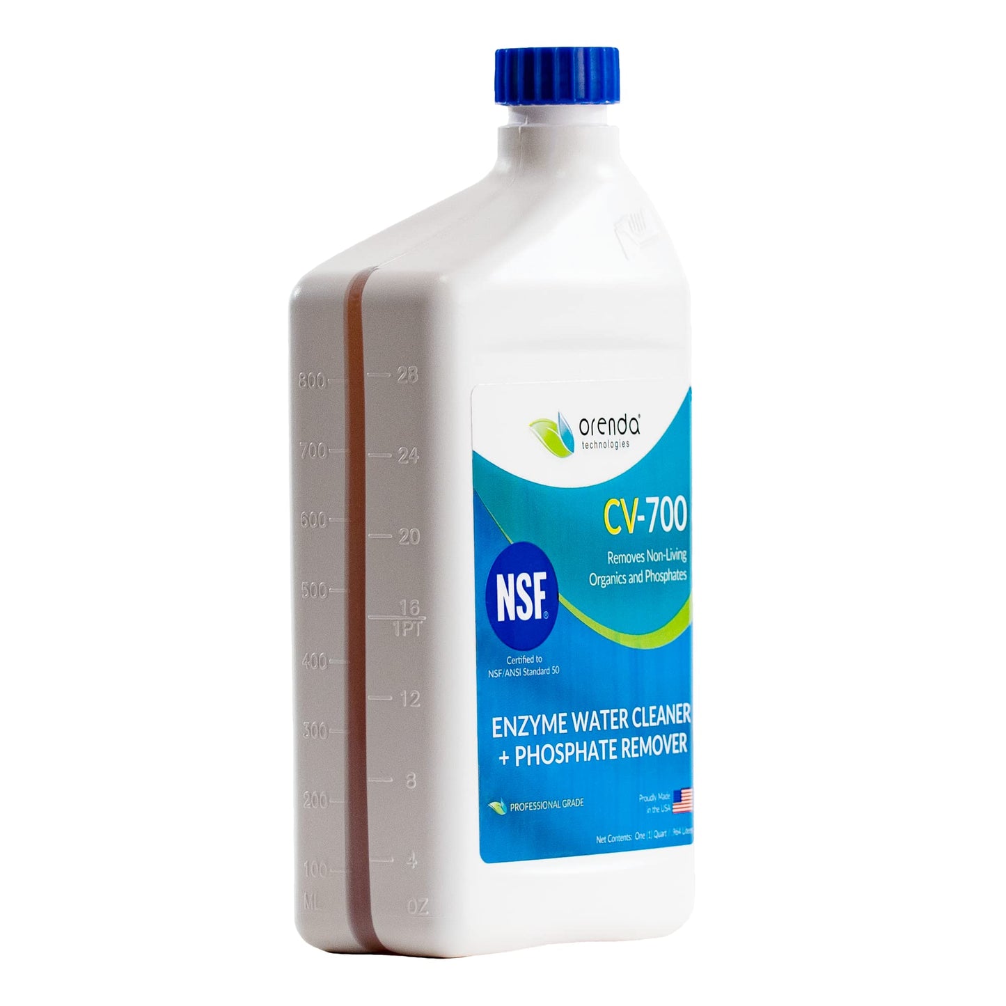 Orenda CV-700-QT. Enzyme Water Cleaner & Phosphate Remover 1-QT.