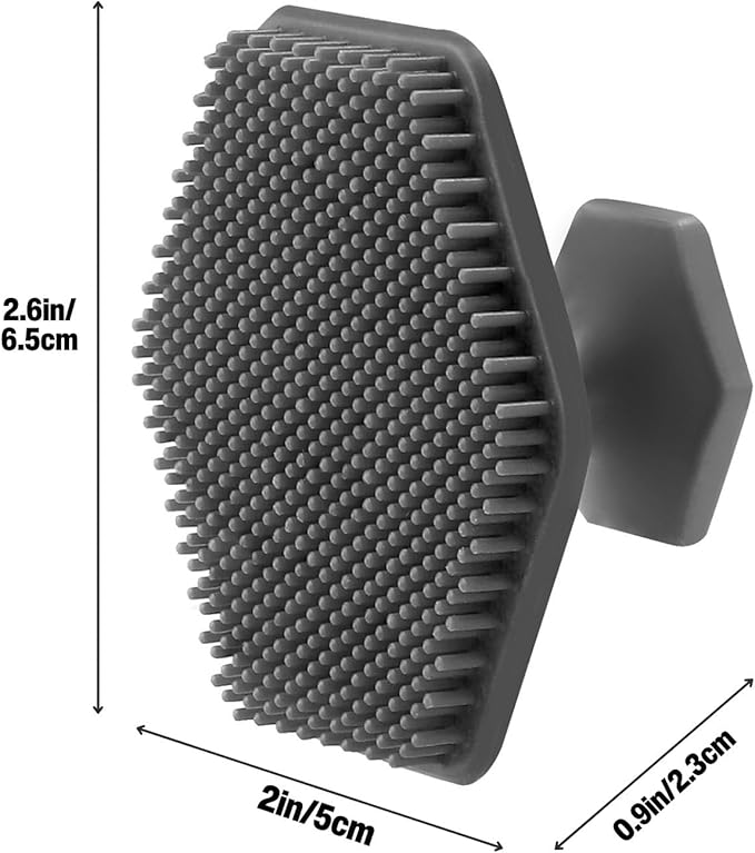 3 Pack Silicone Face Scrubber for Men, Emptycolor Beard Scrubber for Men, Exfoliating Brush Face Wash Tools, Facial Silicone Scrubber for MenÃ¢ÂÂs Skincare & Beard Care