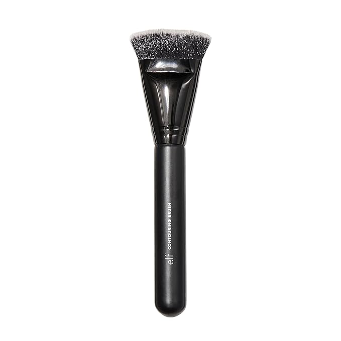 e.l.f. Contouring Brush, Makeup Brush For Creating Flawless Dimension & Sculpting, Use With Bronzer, Powder, Liquids & Creams, Vegan & Cruelty-Free