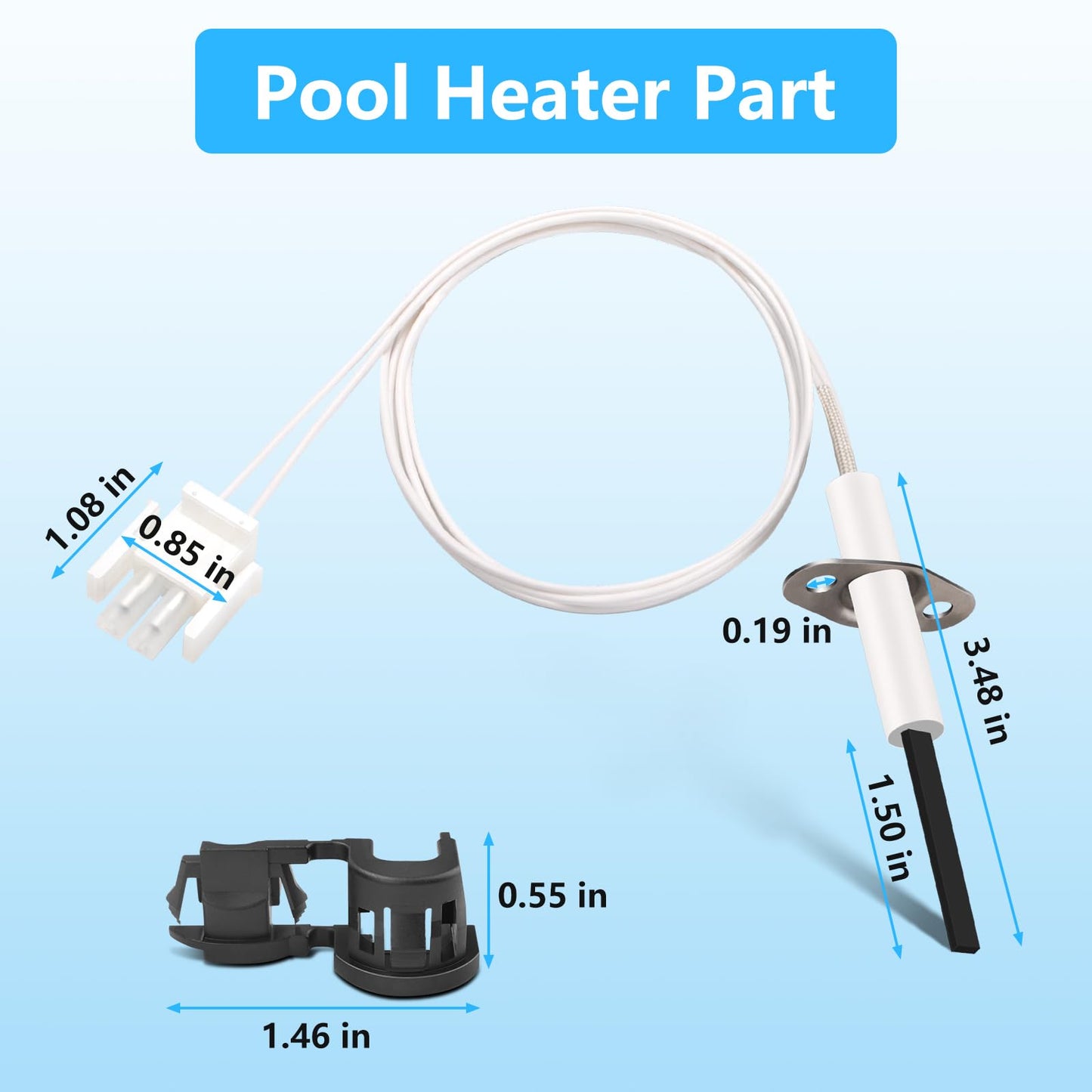 PROSOCOOL FDXLIGN1930 FD Ignitor Replacement Kit for Hayward Universal H-Series Low Nox Pool Heater Models H300FDP H300FDN H250FDN H250FDP H200FDN H200FDP H150FDN H150FDP, Pool Heater Parts