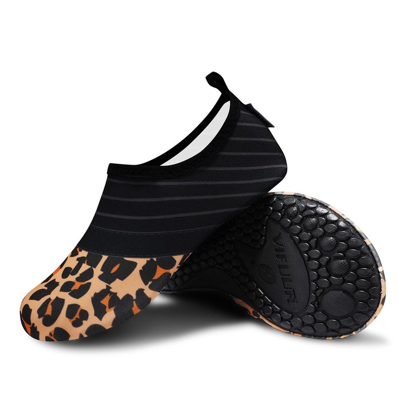 VIFUUR Water Sports Unisex Shoes Splice Orange Leopard - 11-12 W US / 9.5-10.5 M US (42-43)