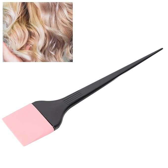 Hair Dye Brush Hair Dye Applicator Brush, Long Handle Hair Color Brush Professional Salon Hair Color Brush Soft Silicone Hairdressing Tinting Brush 1.77 x 8.86in for Hair Salon