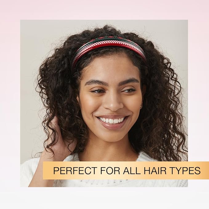 CONAIR Scunci Effortless Beauty Skinny headband -plastic Headbands for Women and Men - hair accessories for women - gifts for her - Assorted Colors - 4 Count