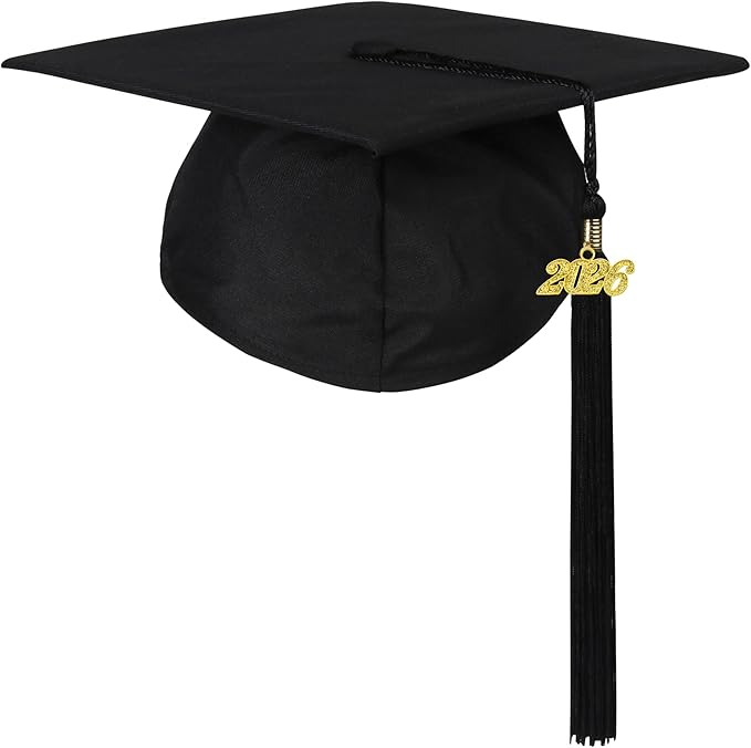 Newrara Graduation Unisex Matte Adult Graduation Cap with Tassel