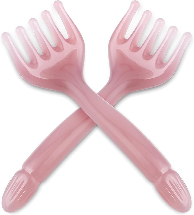 2Pcs Head Massager Manual Hair Scalp Massager Gua Sha Five Claw Massage Tool Comb Portable Handheld Resin Relax Tool for Father's Day Mother's Day Gifts (Pink Purple)