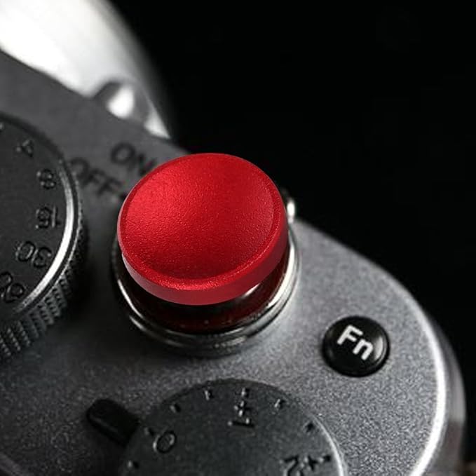Camera Shutter Button, 4Pcs Shutter Release Button, Aluminum Alloy Concave Soft Shutter Button for Fuji-Film X100 X100S X-10 X20 X-E1 XT10 XT20 XE2S X100F