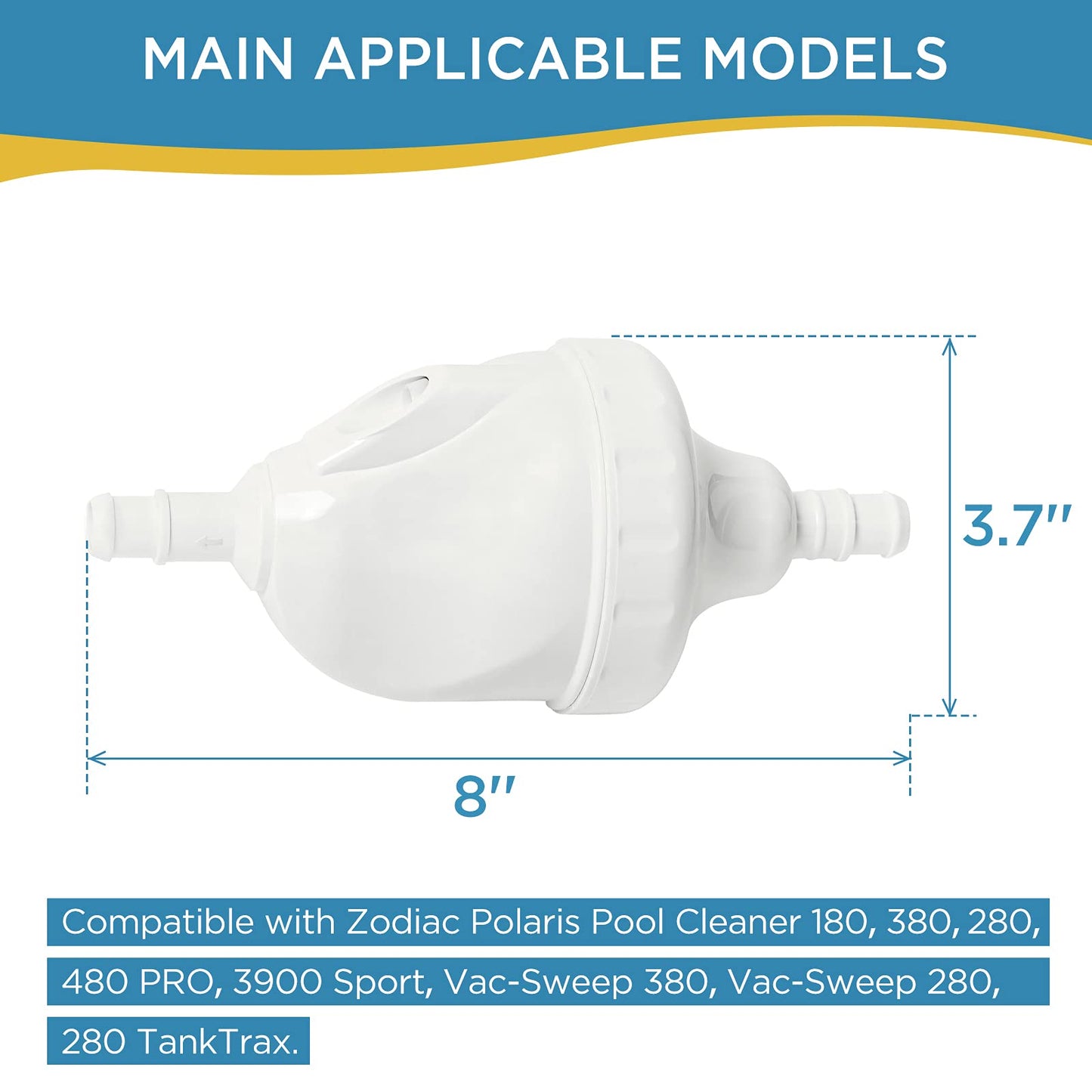 MAKHOON Upgraded G52 Backup Valve Replacement for Polaris Pool Cleaner Parts, Compatible with Polaris 180,280,380,480,3900 Pool Cleaner, The Valve Body has Been Reinforced，Longer Life Than Zodiac G52