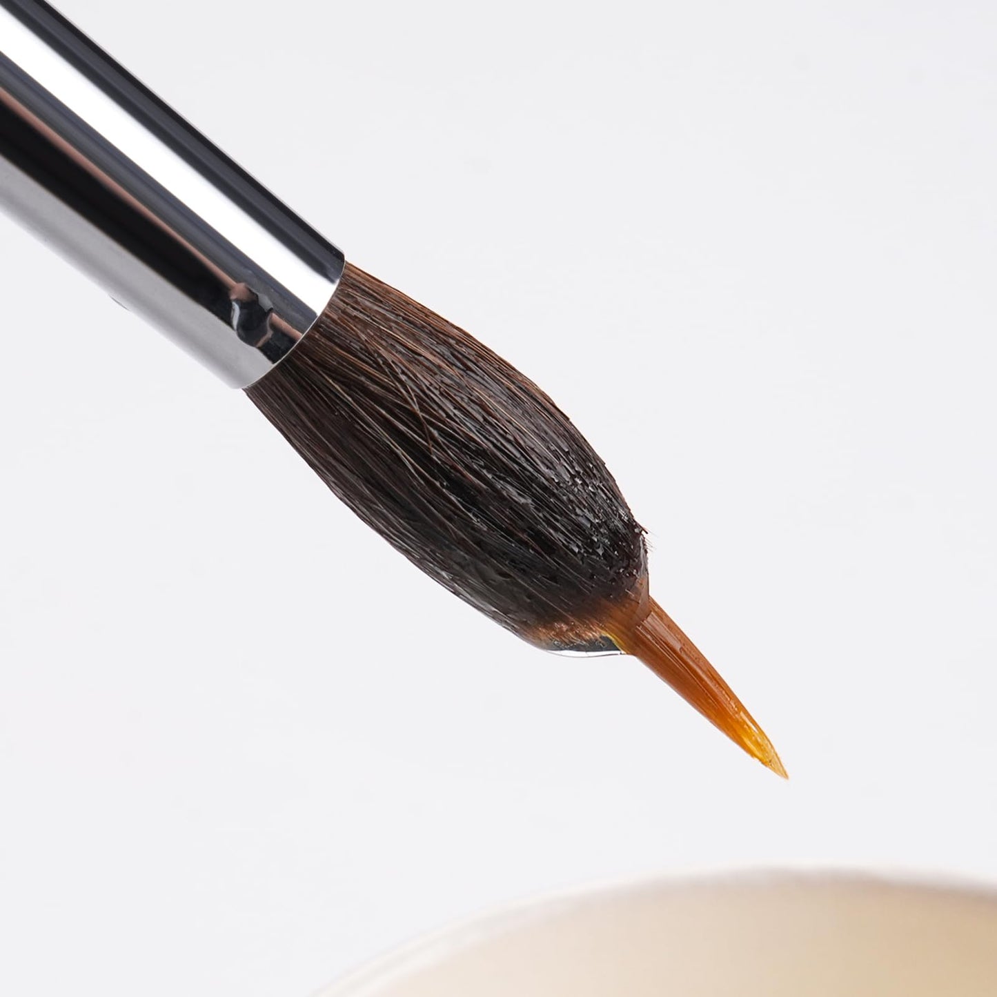 Watercolor Brushes Professional, Fuumuui 4Pcs Extended Needle Point Brushes Synthetic Extra Long Pinhead Brush with Sable Body for Fine Detailing - Watercolor Acrylic Gouache Inks Painting