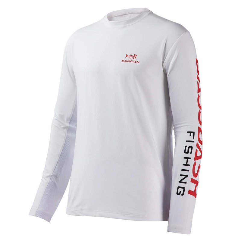 Bassdash Fishing T Shirts for Men UV Sun Protection UPF 50+ Long Sleeve Tee T-Shirt