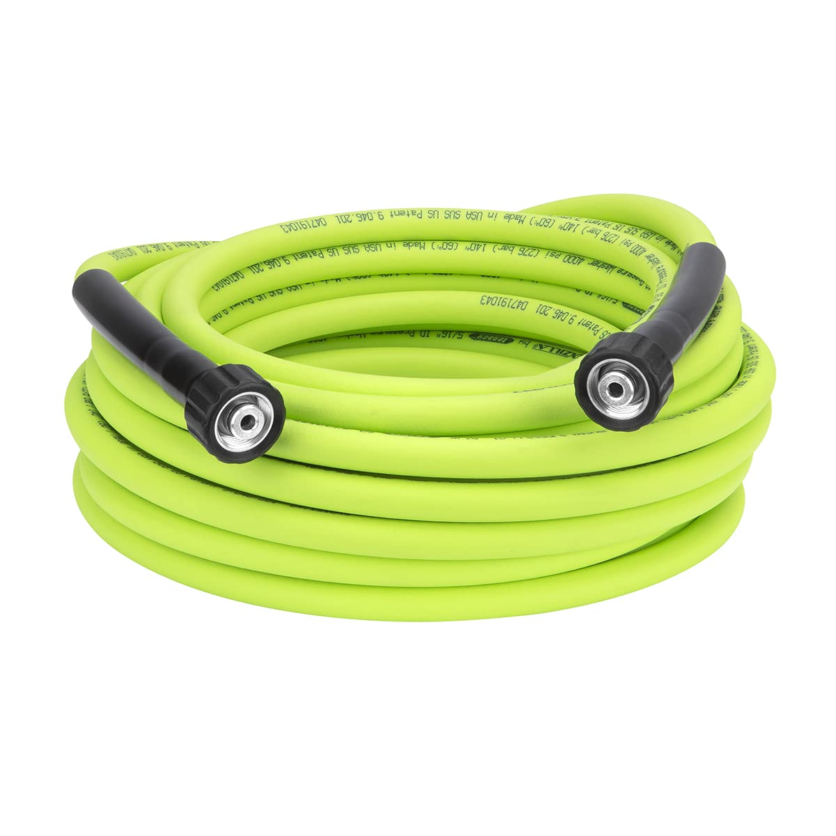 FlexzillaÂ® Pressure Washer Hose, 5/16" x 50â, 4000 PSI, M22 Fittings, ZillaGreenÂ®
