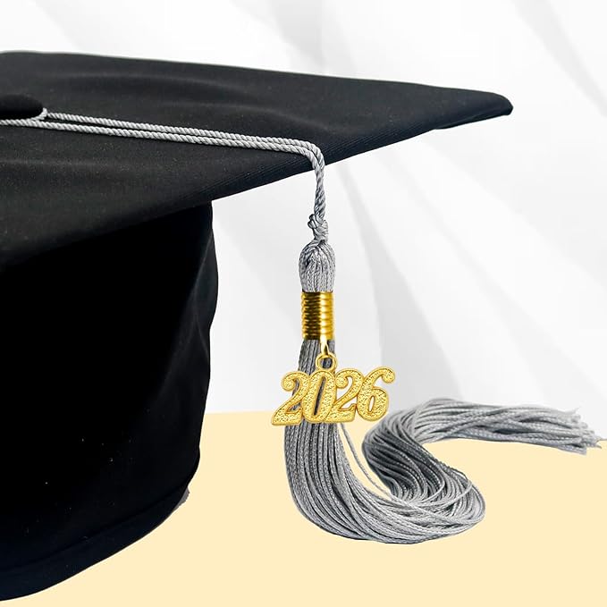 GraduationMall Single&Multiple Color Graduation Tassel with 2026 Year Charm 9"