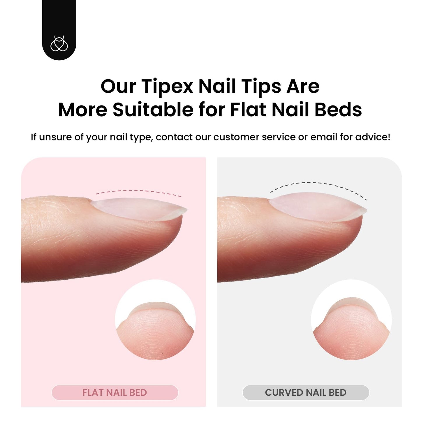 Beetles Tipex Instant Apex Nail Tips, Squoval XS Short Acrylic Nail Tips, Pre-Etched Pre-Building Strong Thick Long Lasting,16 Sizes,512 Pieces