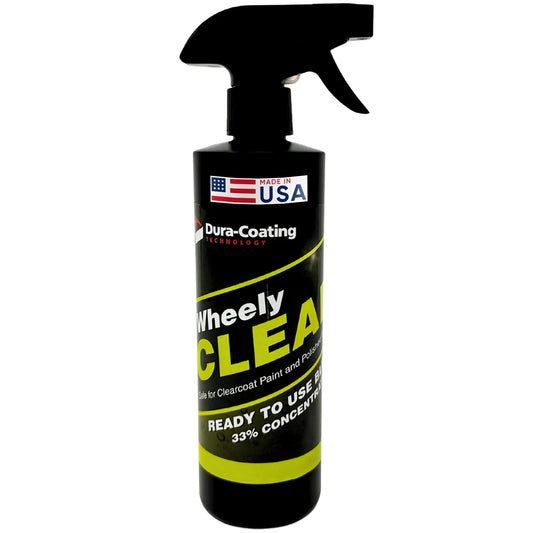 DURA-COATING TECHNOLOGY Wheely Clean - Professional Wheel Cleaner Spray - Ready-to-Use Tire Cleaner and Rim Cleaner - Suitable for Aluminum, Chrome, or Clear-Coated Wheels - Removes Brake Dust - 16 oz